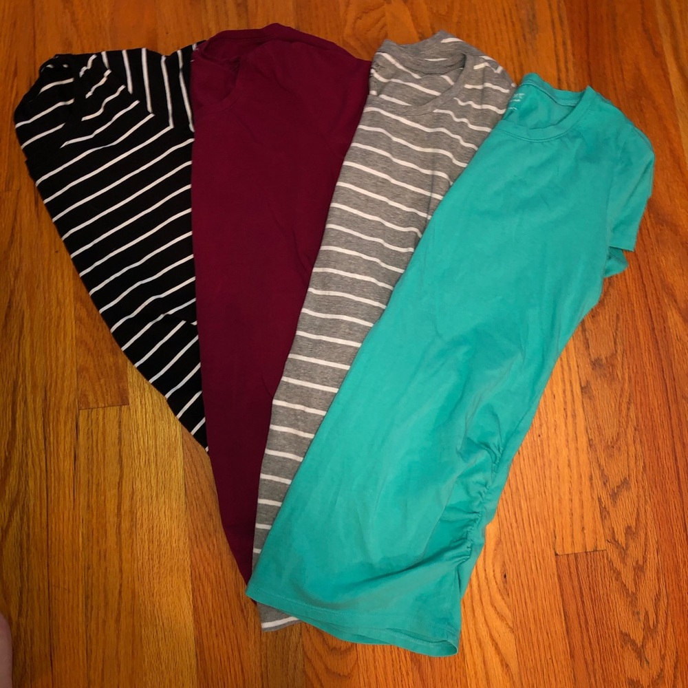 Four Maternity Tees.